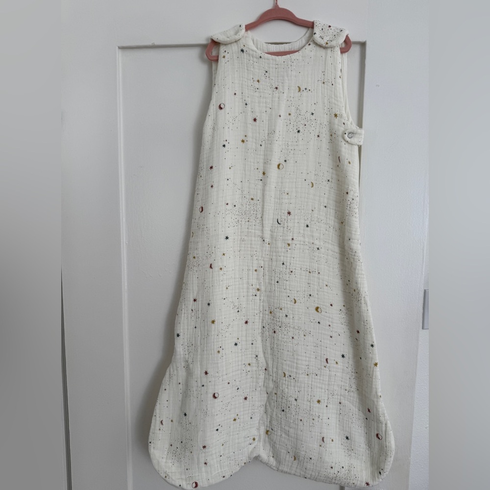 PEHR | Celestial Muslin 1.0 TOG Sleep Bag, Yellow/Cream | New